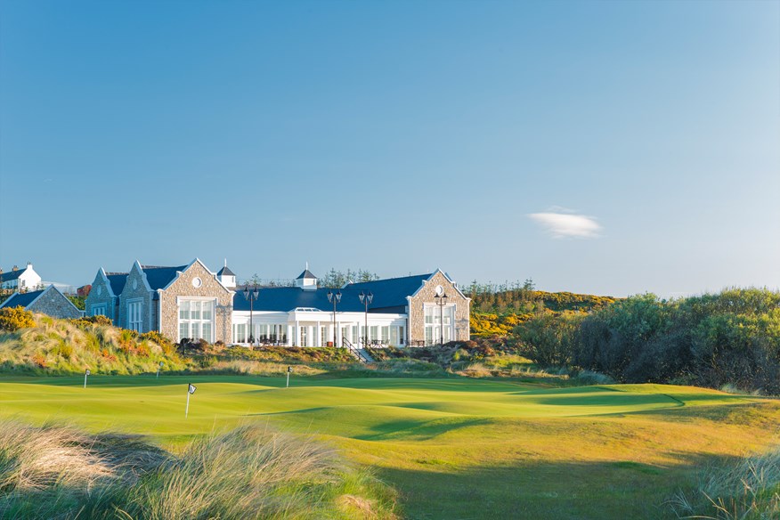 The clubhouse at Trump International, Scotland.