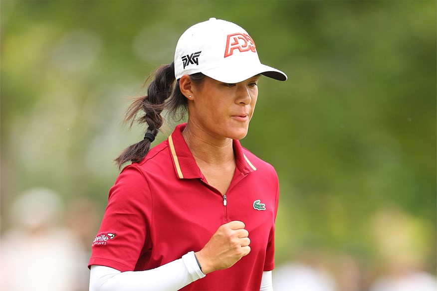 Celine Boutier is one of the favorites to win the Blue Bay LPGA