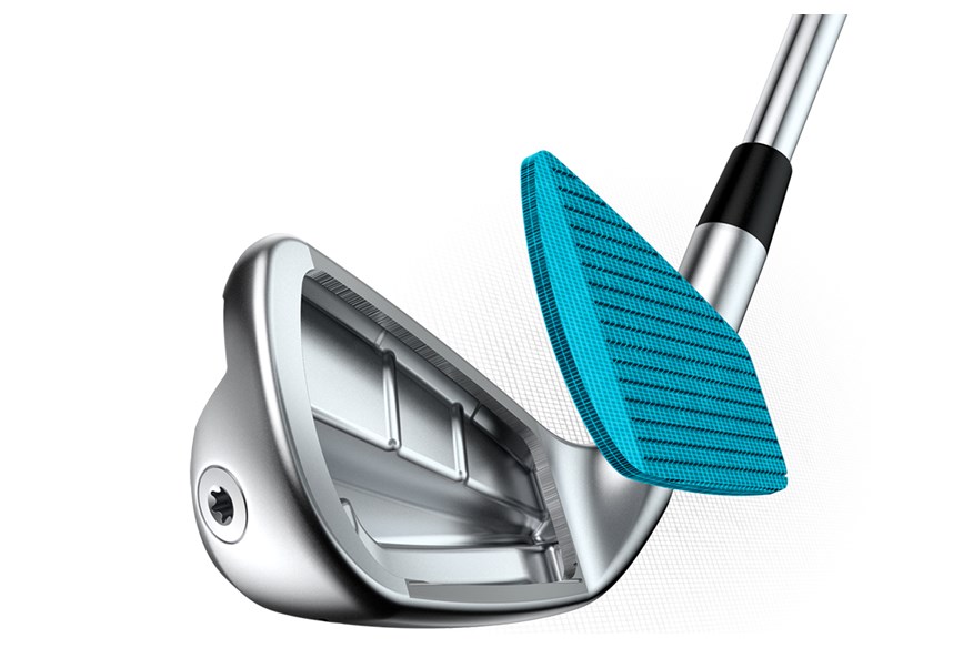 Ping i530 irons have a forged face and hollow body.