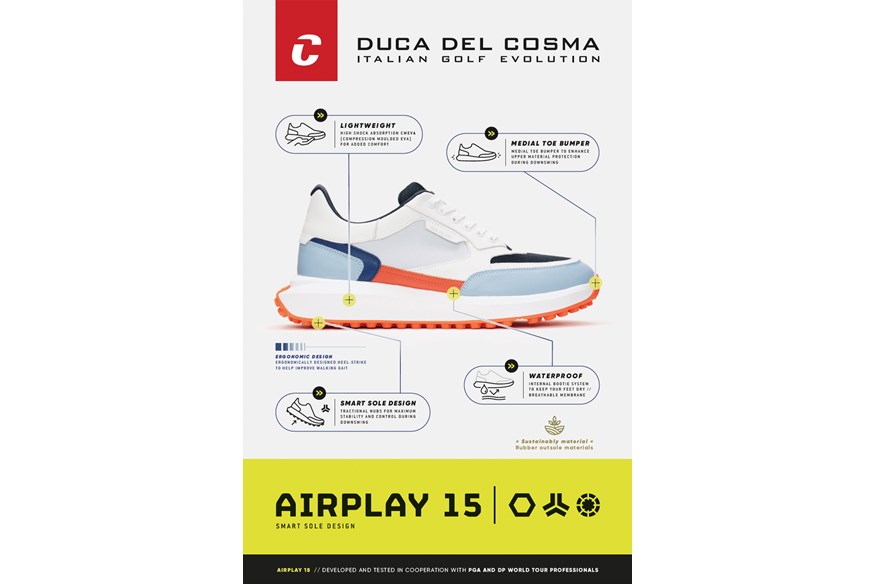 Duca del Cosma Airplay midsole graphic