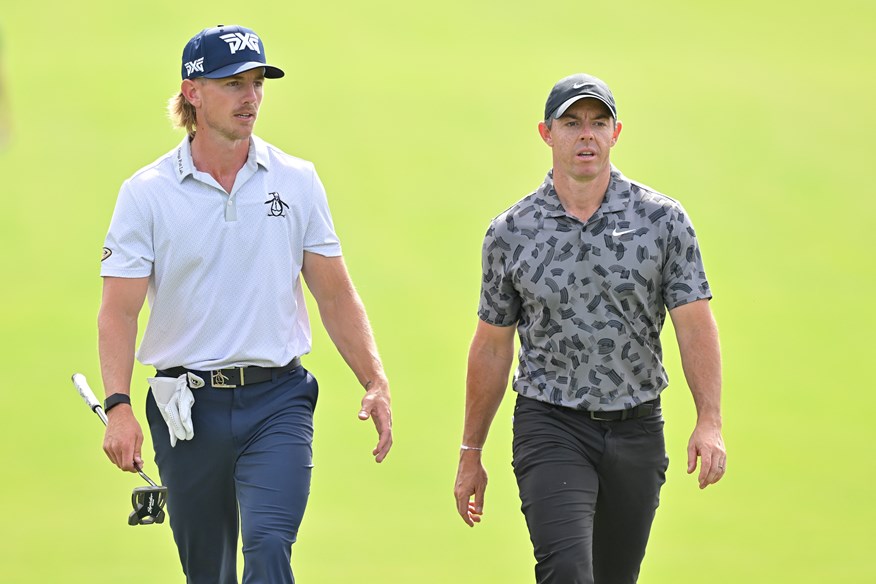 Jake Knapp can rival Rory McIlroy for distance off the tee.