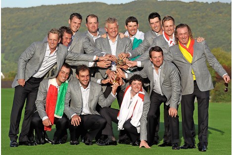 Colin Montgomerie captained Europe to Ryder Cup success at Celtic Manor in 2010.