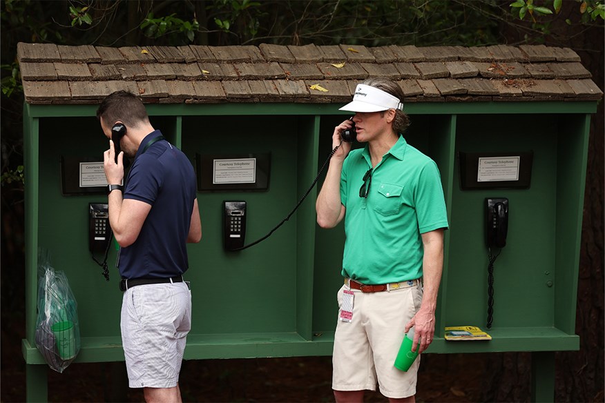 No Mobile Devices are allowed on site at Augusta National