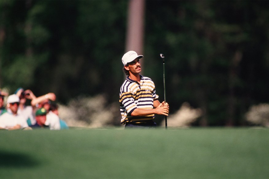 Corey Pavin slam-dunked his tee shot on the 16th hole to record the 13th ace in Masters history