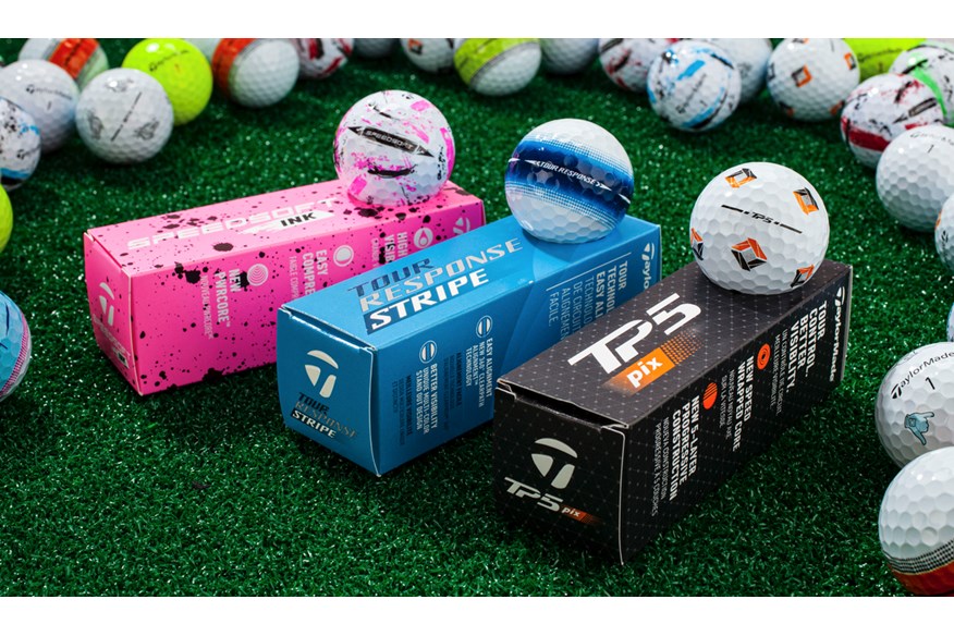 The TaylorMade 2024 visual tech golf ball line-up 