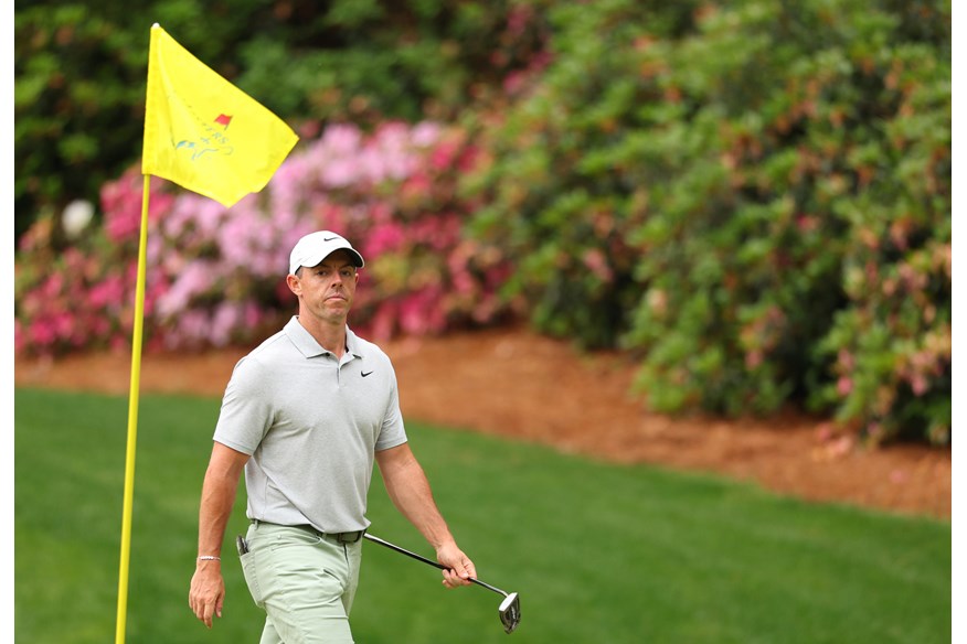 Rory McIlroy looked sharp and focused during his Tuesday practice round at The Masters.