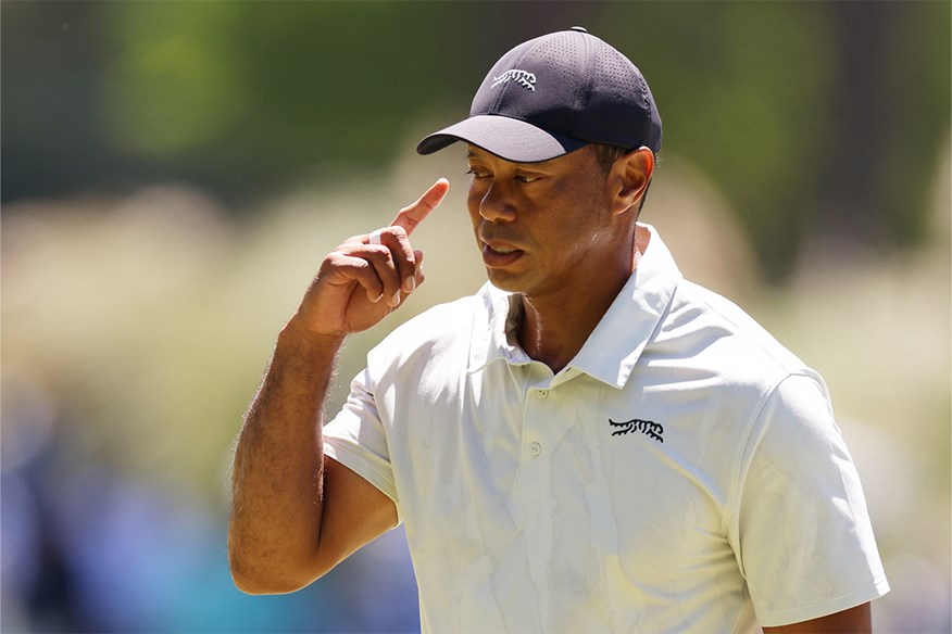 Tiger Woods shot an 82 in round 3 of the 2024 Masters.