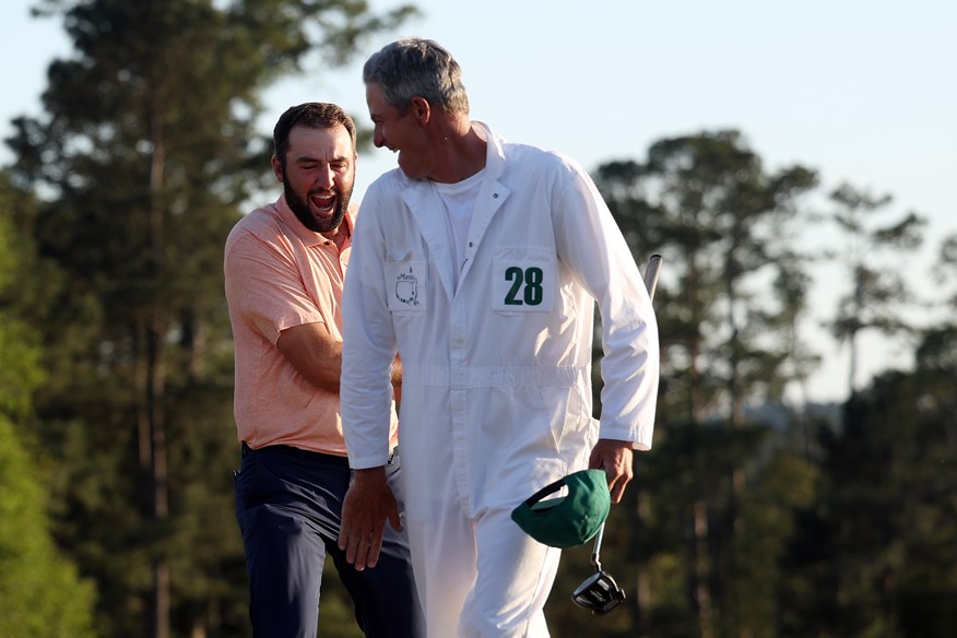 Scottie Scheffler insisted his caddie Ted Scott take the victory walk with him.