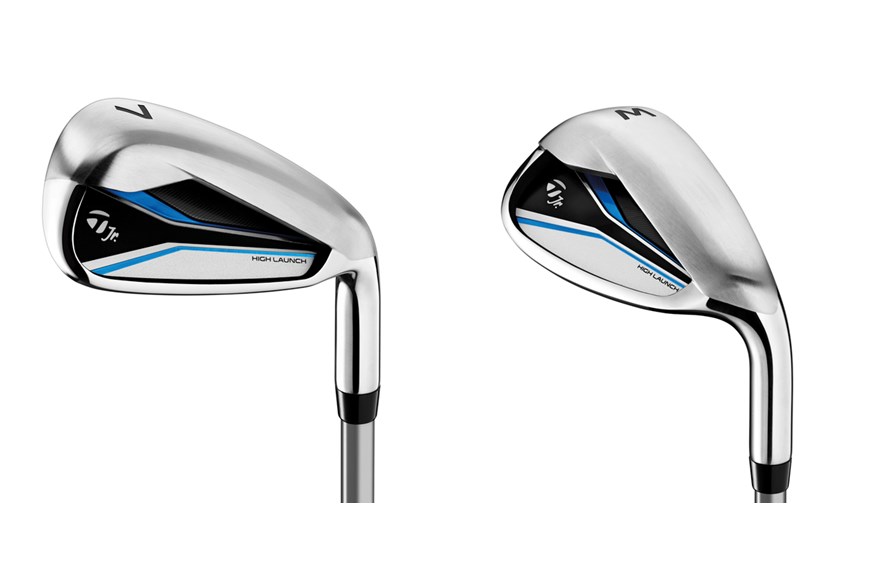 A close in of the TaylorMade 2024 irons for kids