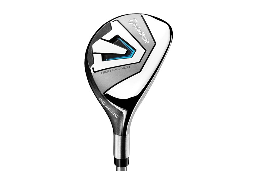 A close in of the 2024 TaylorMade hybrid for kids