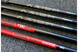 The after-market Fujikura Axiom and KBS graphite shafts used in this test.