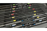 The graphite iron shafts used within this test.