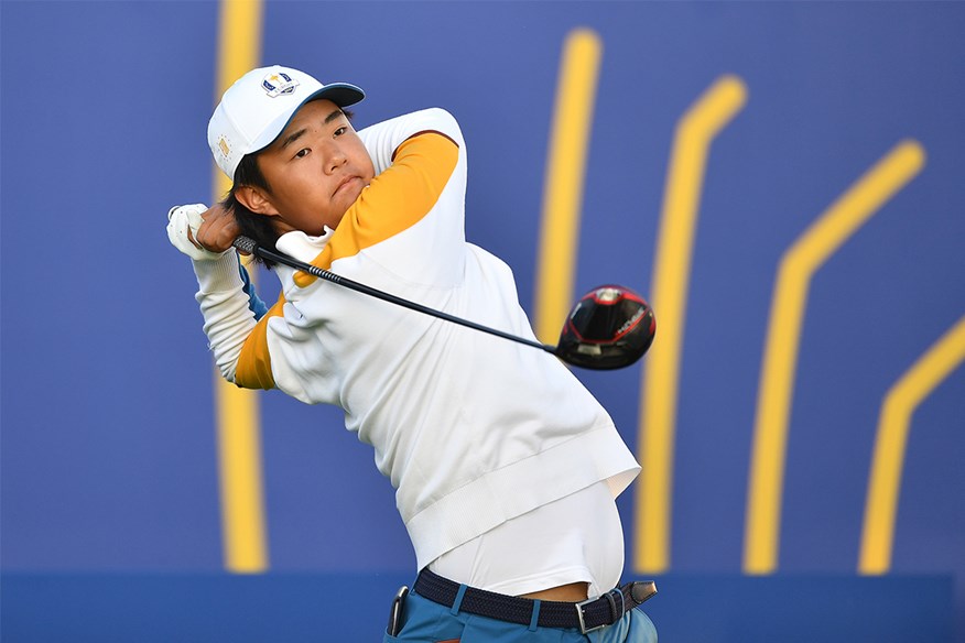 Kris Kim starred at the 2023 Junior Ryder Cup for Team Europe.