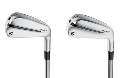 The back detailing of the TaylorMade 2024 P-UDI and P-DHY Utility Irons