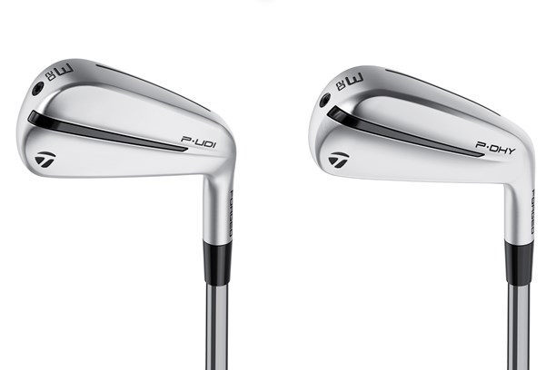 The back detailing of the TaylorMade 2024 P-UDI and P-DHY Utility Irons