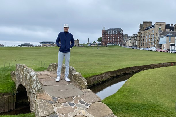 Nike Victory Pro 3 Golf Shoes on the Swilican Bridge