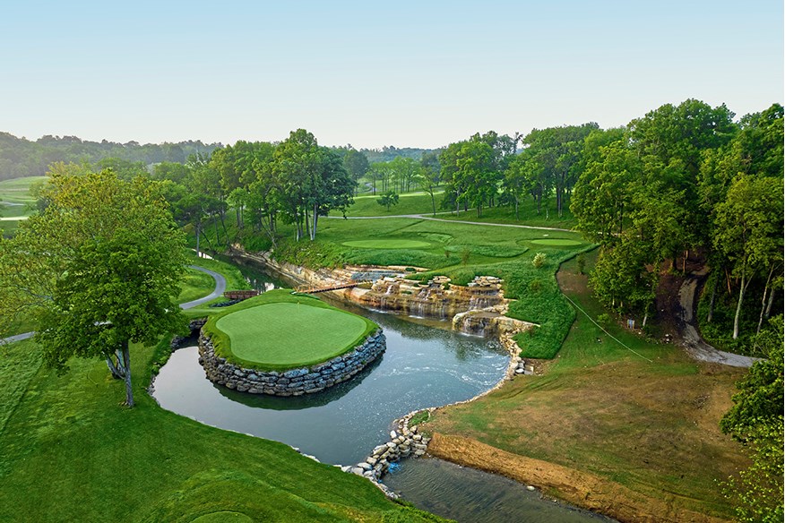 The 13th hole is the signature at Valhalla.