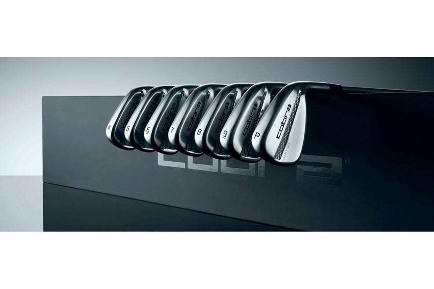 The sole and back of the full set of Cobra 3D Printed Limited Irons 