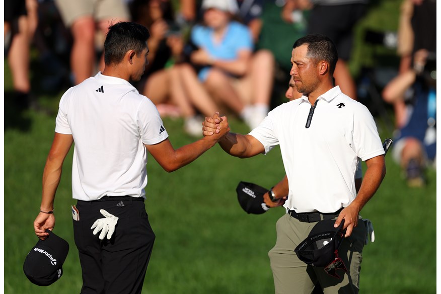 Collin Morikawa and Xander Schauffele will form the final group for Sunday's fourth round of the 2024 PGA Championship with the pair locked at 14-under par.