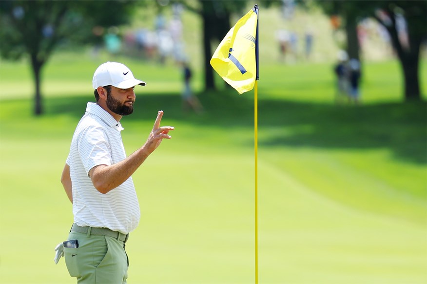 Scottie Scheffler eagles the first hole of the 2024 PGA Championship