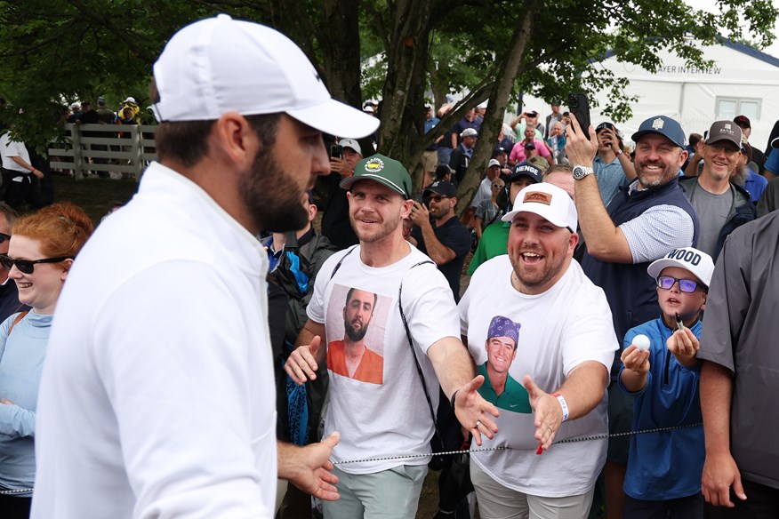 Fans had already had tshirts printed with Scheffler's mug shot by the time he arrived at the course for the second round of the PGA Championship.