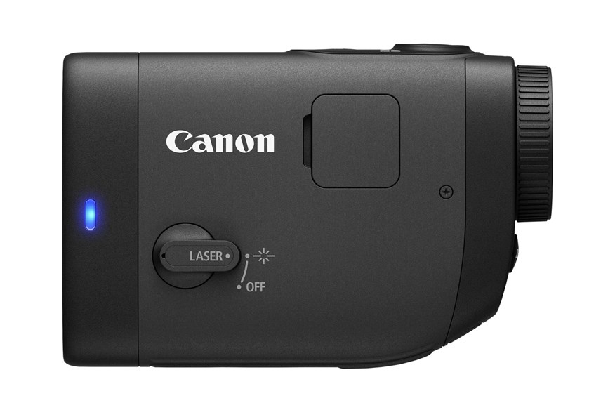 The Canon PowerShot Golf Laser Rangefinder includes slope functionality and a built-in camera.