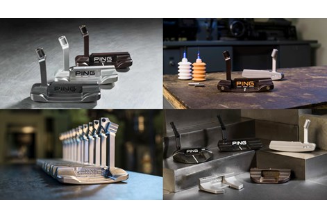Various Ping PLD Custom Putters to show the amount of choice and options when designing your own putter