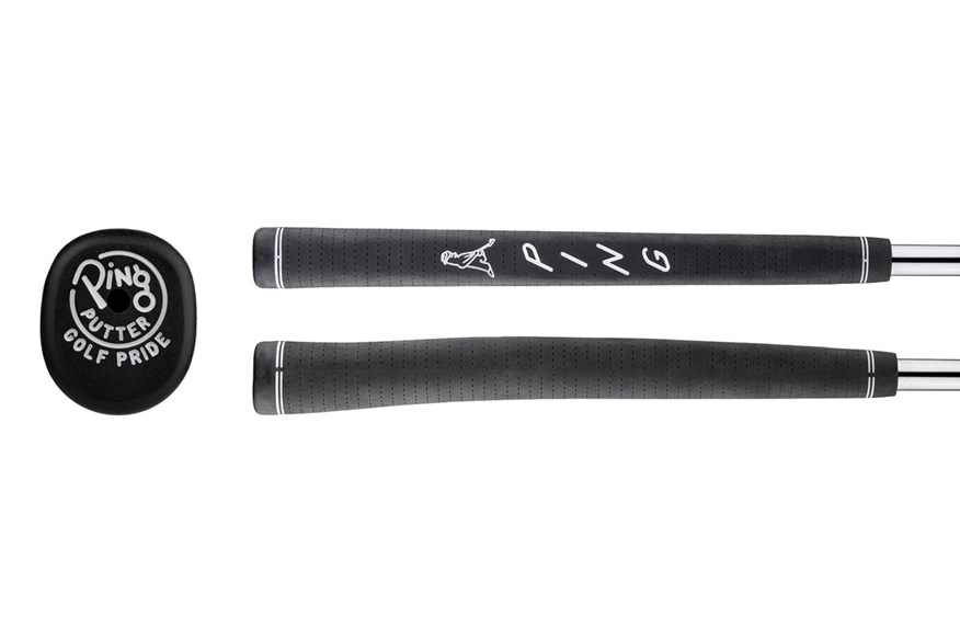 The shape, profile and end cap of the Ping PP58 Midsize putter grip