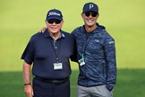 Butch Harmon with son and fellow golf coach Claude Harmon III.