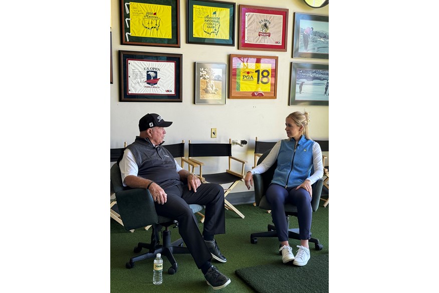 Iona Stephen interviews Butch Harmon in his Las Vegas studio.