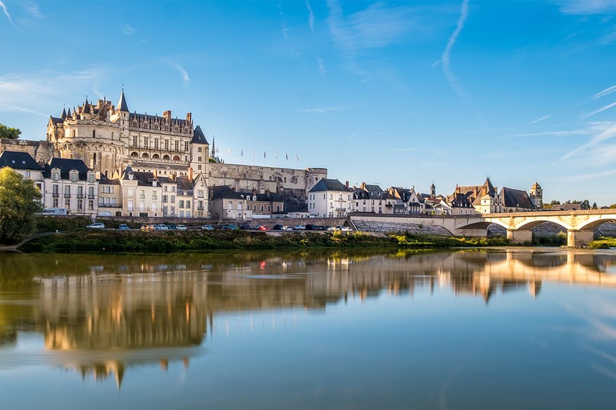 Amboise Castle on the banks of the Loire