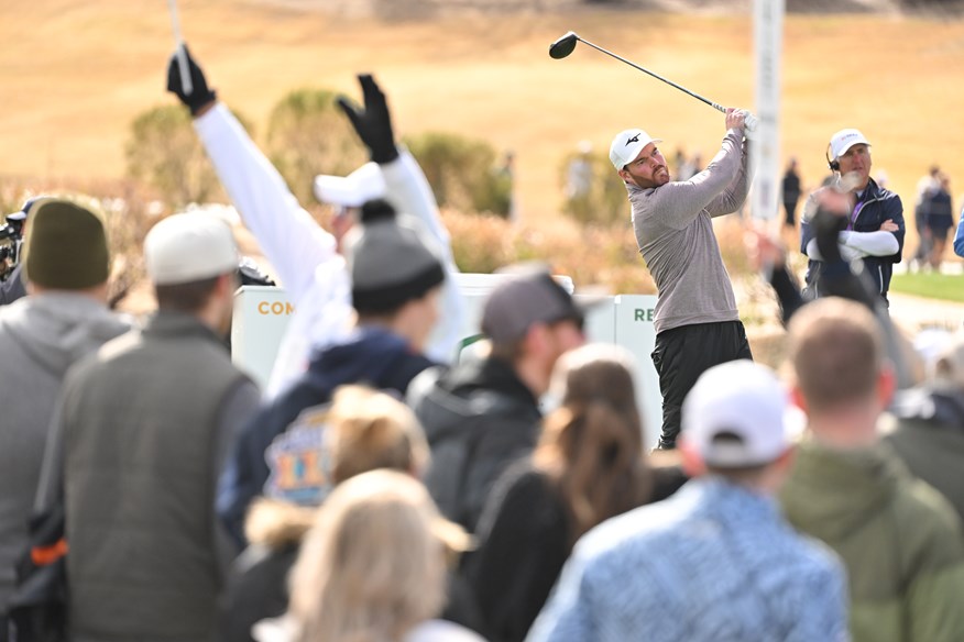 Grayson Murray on the 13th tee of the WM Phoenix Open at TPC Scottsdale