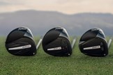 A close up to show the sole detailing of the Titleist GT2, GT3, and GT4 drivers