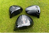 The sole shape and detail of all three Titleist GT Drivers