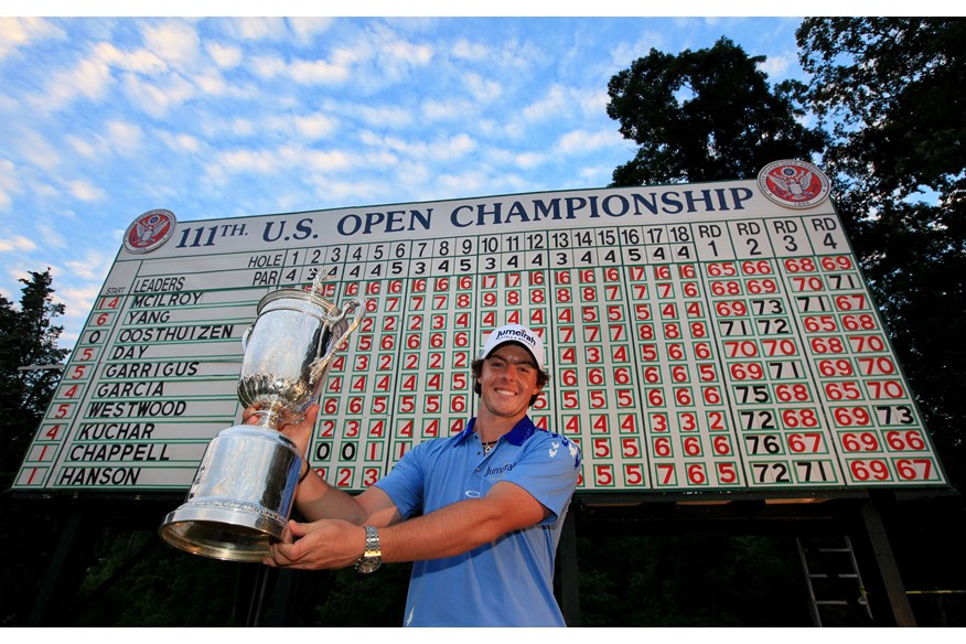 Rory McIlroy holds the record for the lowest winning score at a US Open