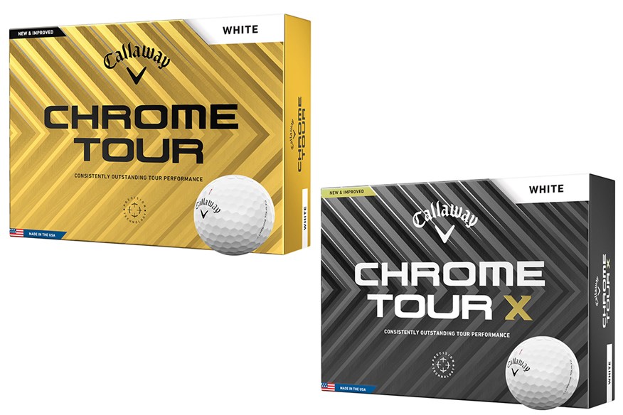 Callaway Chrome Tour and Chrome Tour X Golf Balls