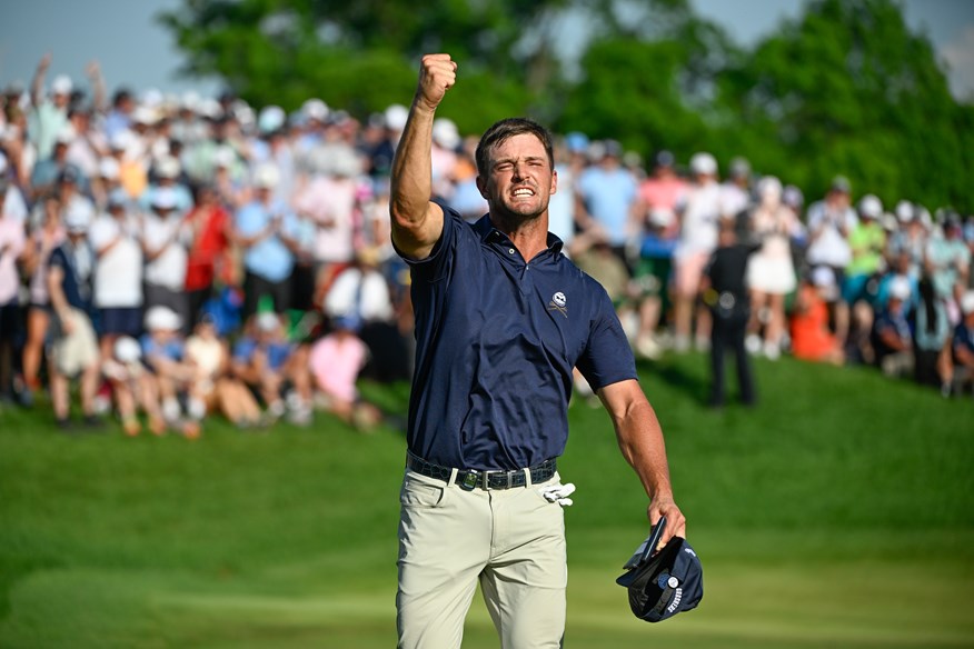 Bryson gets pumped up in the final round of the 2024 PGA Championship