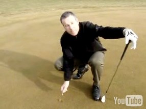 Repairing pitch marks properly - Step 1