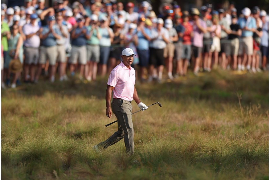 Tiger Woods in the thick of it on day one at the 2024 US Open