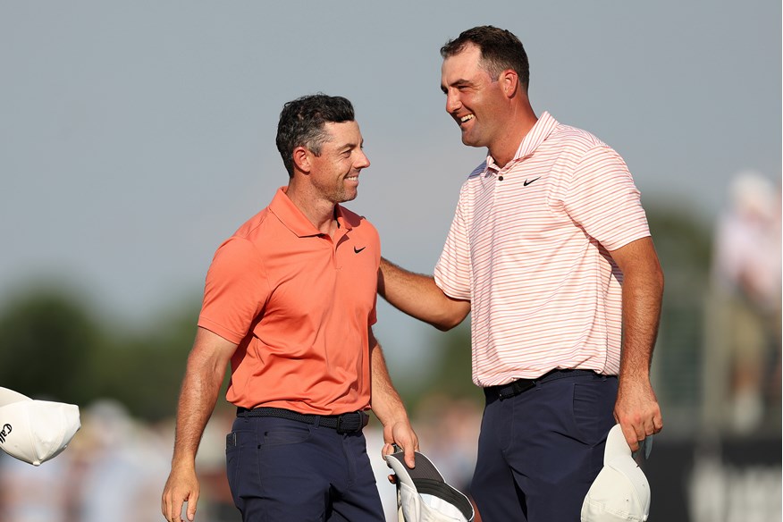 Rory McIlroy's golf and Scottie Scheffler's hair grabbed the first day headlines at Pinehurst No.2.