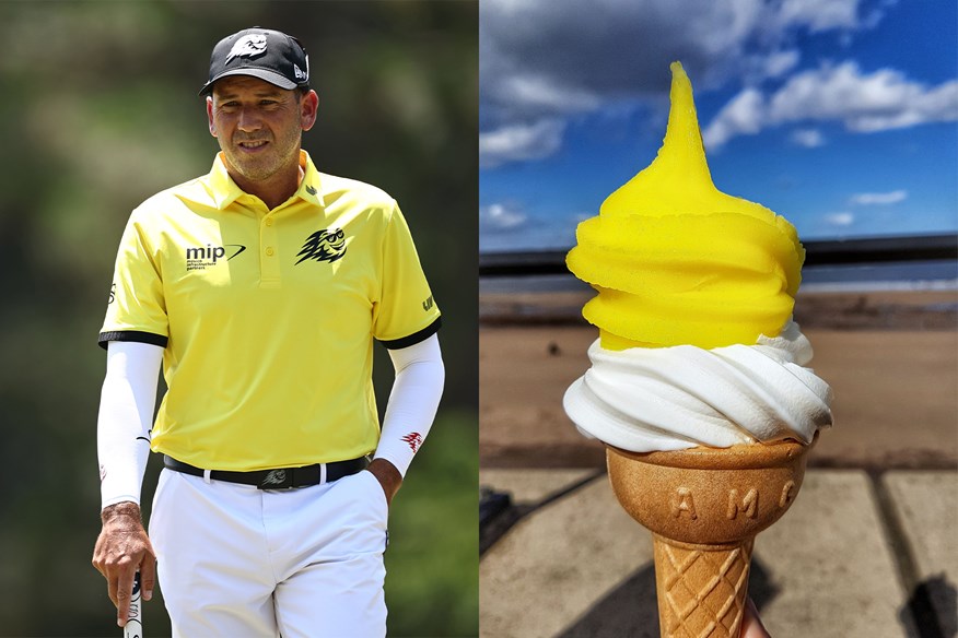 Was Sergio Garcia paying tribute to a famous Redcard dessert?