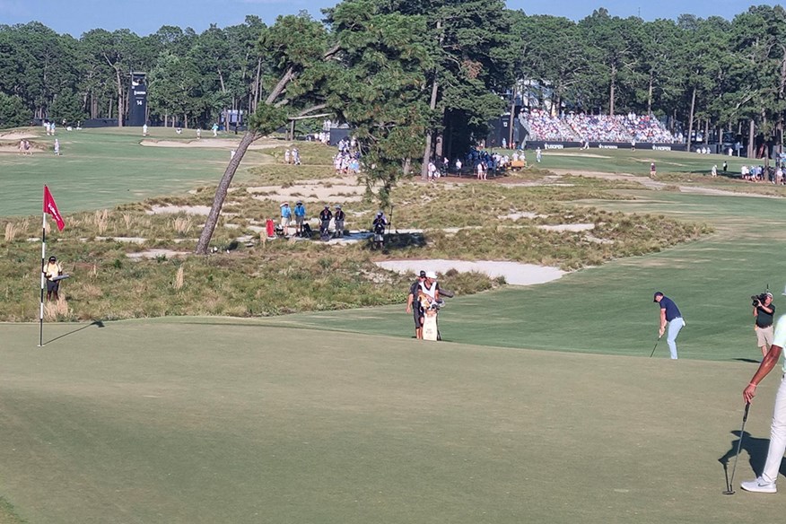 Rory McIlroy made a solid par on hole 13 on Saturday at the US Open