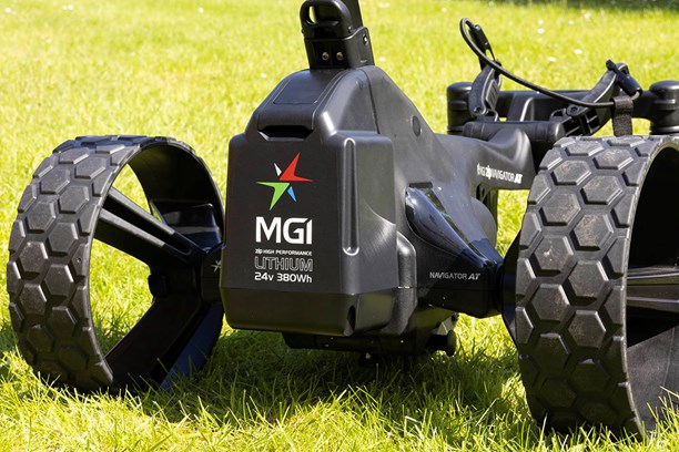 The MGI Zip Navigator AT has a 36-hole batter with a simple charging and connection system