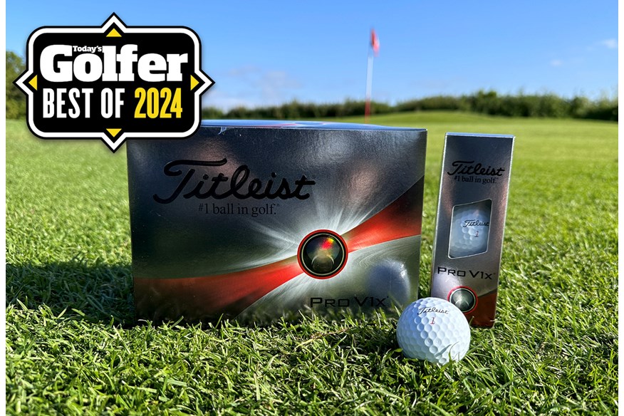 The Titleist Pro V1x with a Today's Golfer Best of 2024 badge