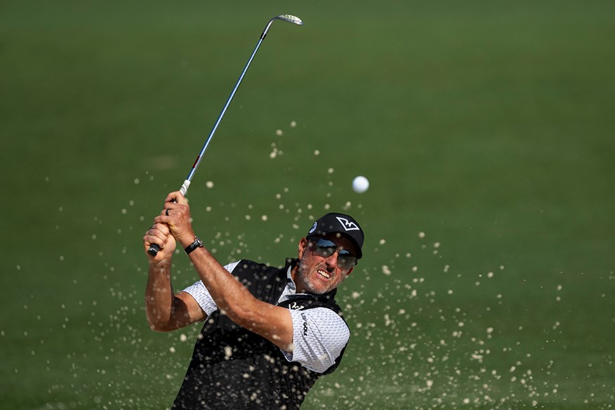 Phil Mickelson plays a Callaway PM-Grind wedge at the 2025 Masters