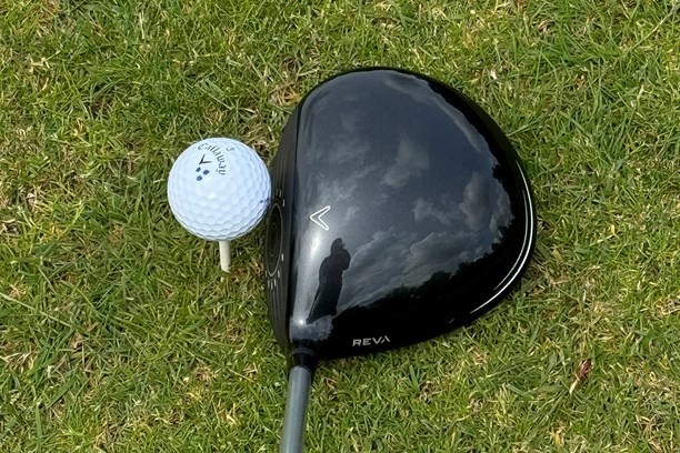 The Callaway REVA driver at address