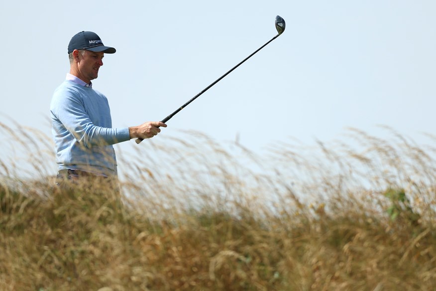 Justin Rose in Final Qualifying action at Burnham & Berrow