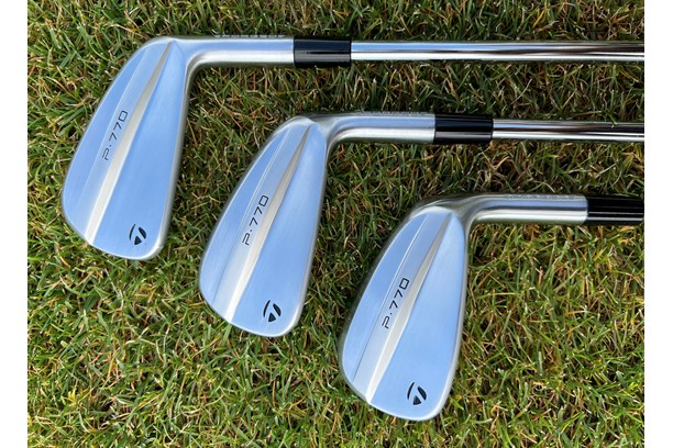 A close up of the back detailing of the TaylorMade P770 (2024) irons.