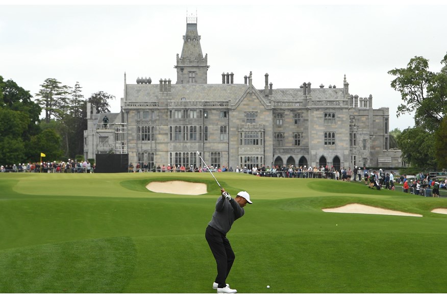 Tiger Woods is favorite to captain Team USA in the Ryder Cup at Adare Manor in 2027. He played at the Irish course in the JP McManus Pro-Am in 2022.