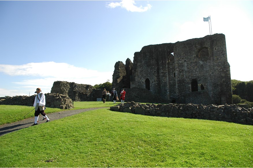 Dundonald Castle in Ayrshire, Scotland.